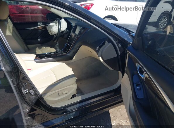 JN1EV7AP7KM516110 2019 INFINITI Q50 Черный Вид салона спереди