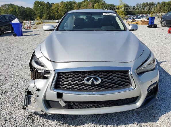 JN1EV7AP7KM542089 2019 INFINITI Q50 Silver Widok z przodu