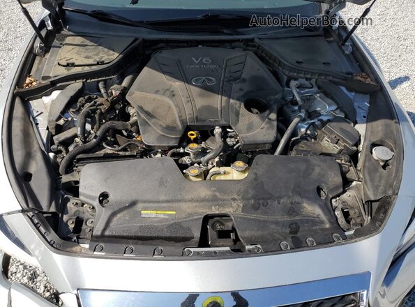JN1EV7AP7KM542089 2019 INFINITI Q50 Silver Widok wnętrza z tyłu