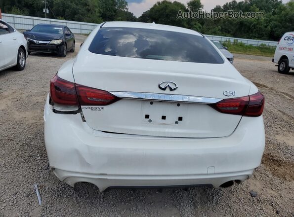 JN1EV7APXMM701903 2021 INFINITI Q50 White Rear view