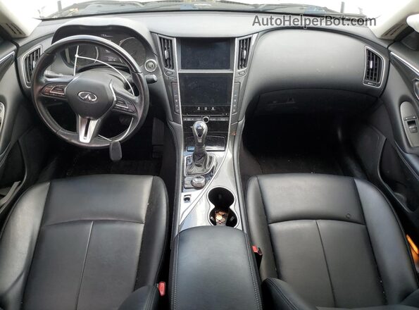 JN1EV7APXMM701903 2021 INFINITI Q50 White Dashboard view