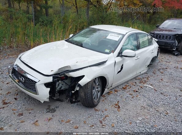 JN1EV7AR4MM750032 2021 INFINITI Q50 White Դիմացի տեսք
