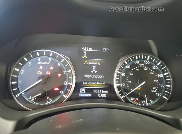 JN1EV7ARXLM250150 2020 INFINITI Q50 Белый Вид щитка приборов