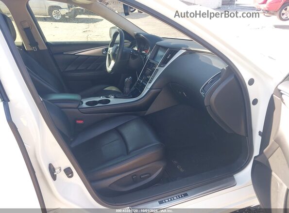 JN1EV7BP0MM705473 2021 INFINITI Q50 White წინა სალონის ხედი