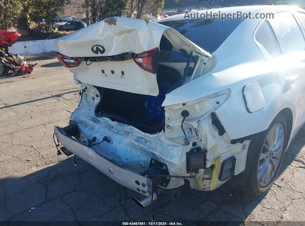 JN1EV7BPXMM707442 2021 INFINITI Q50 White Вид щитка приладів