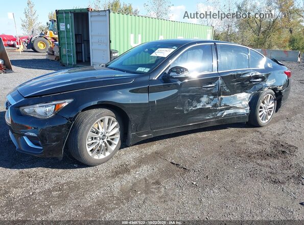 JN1EV7BR0MM754366 2021 INFINITI Q50 Черный Передняя левая четверть