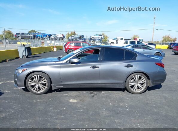 JN1EV7CP0MM703883 2021 INFINITI Q50 Gray Rear interior view