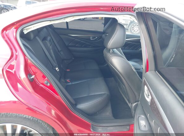 JN1EV7CP0PM512405 2023 INFINITI Q50 Red VIN კოდის სტიკერის ხედი