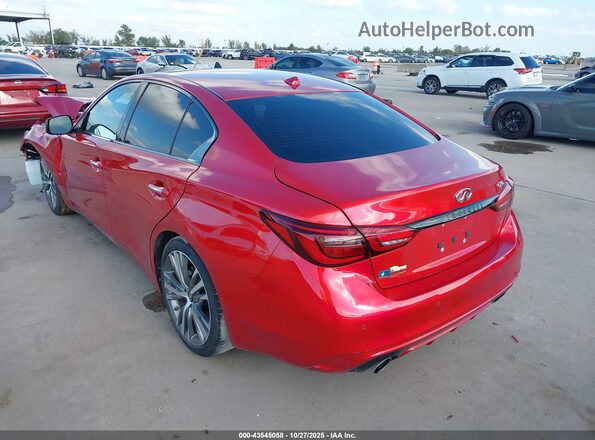 JN1EV7CP0PM512405 2023 INFINITI Q50 Red უკანა მარცხენა