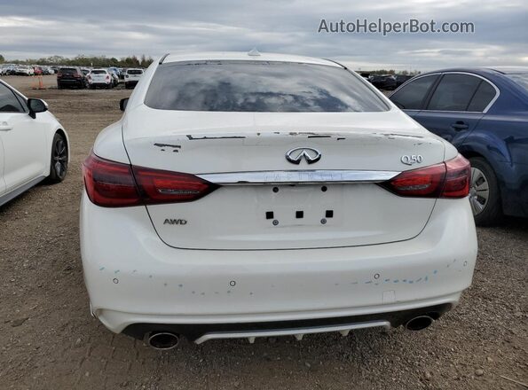 JN1EV7CR1MM753502 2021 INFINITI Q50 Белый Вид сзади