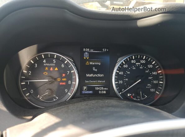 JN1EV7CR4MM752098 2021 INFINITI Q50 Black Instrument cluster view