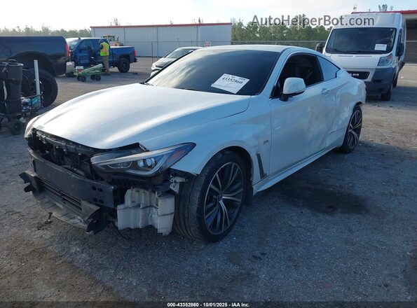 JN1EV7EL9HM551084 2017 INFINITI Q60 White Front left
