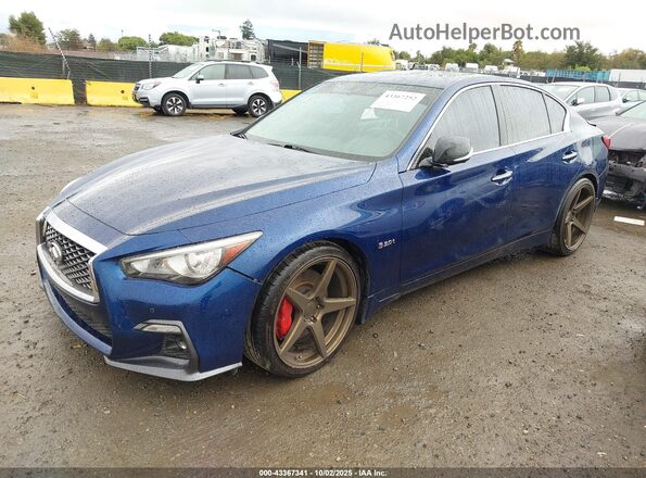 JN1FV7AP2KM760770 2019 INFINITI Q50 Blue Передня ліва чверть