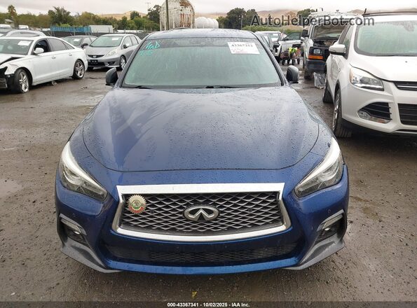JN1FV7AP2KM760770 2019 INFINITI Q50 Blue Вид щитка приладів