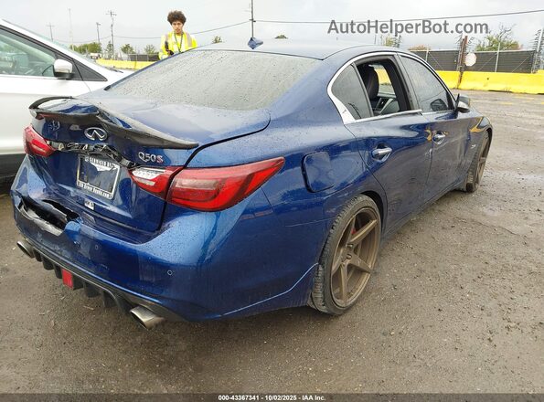 JN1FV7AP2KM760770 2019 INFINITI Q50 Blue Вид спереду