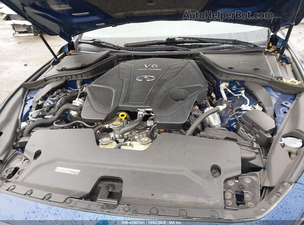 JN1FV7AP2KM760770 2019 INFINITI Q50 Blue Вид ззаду