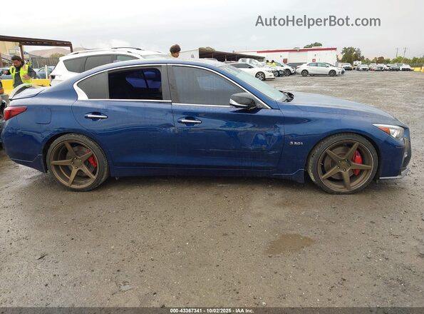 JN1FV7AP2KM760770 2019 INFINITI Q50 Blue Вид задньої частини салону