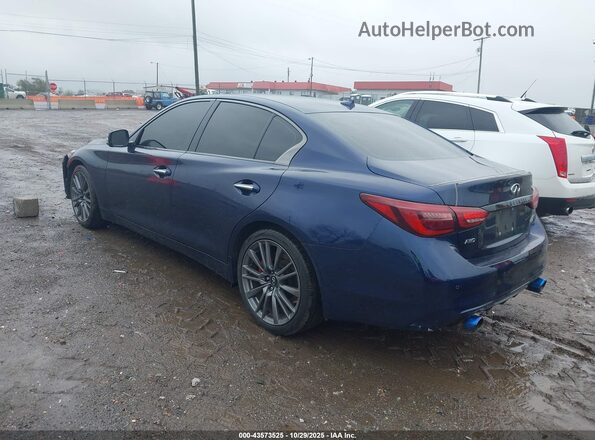JN1FV7DR0MM880518 2021 INFINITI Q50 Синий Задняя левая четверть