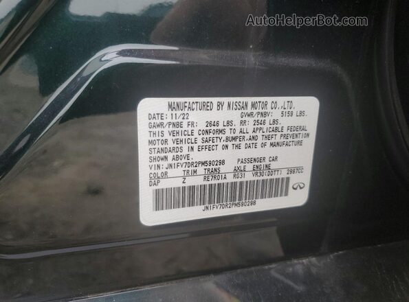 JN1FV7DR2PM590298 2023 INFINITI Q50 Black 