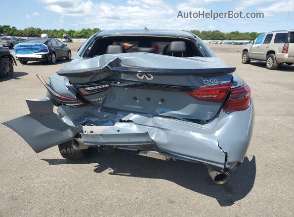 JN1FV7DR6MM880345 2021 INFINITI Q50 Серый Вид сзади