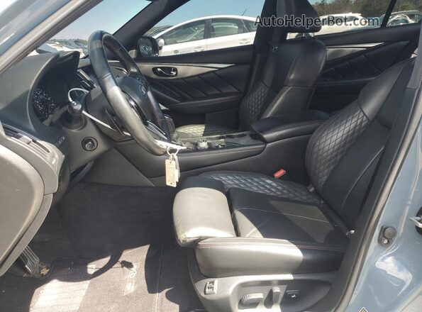 JN1FV7DR6MM880345 2021 INFINITI Q50 Серый Вид салона спереди