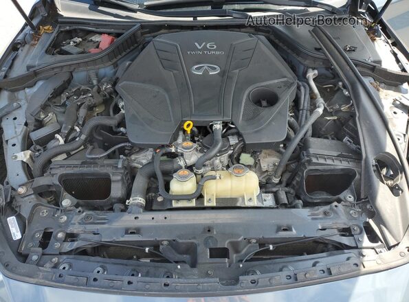 JN1FV7DR6MM880345 2021 INFINITI Q50 Серый Вид задней части салона