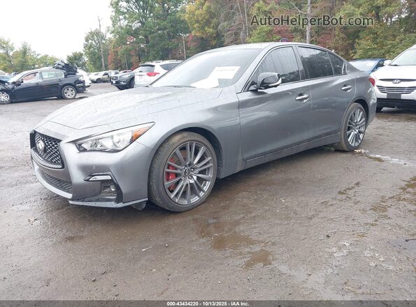 JN1FV7DR6PM590532 2023 INFINITI Q50 Gray Vista tres cuartos delantera izquierda