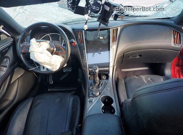 JN1FV7LK4MM530068 2021 INFINITI Q60 Red Առջևի վահանակի տեսք