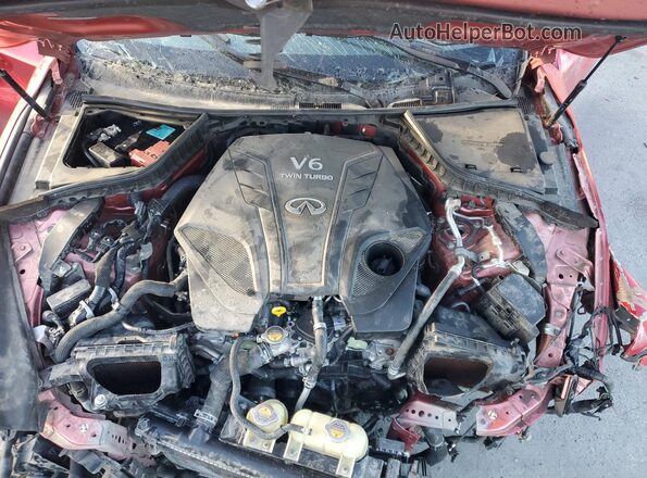 JN1FV7LK4MM530068 2021 INFINITI Q60 Red Սալոնի հետևի տեսք
