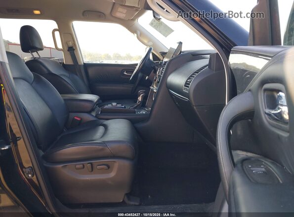 JN8AY2AC4N9162271 2022 NISSAN ARMADA Черный Вид салона спереди