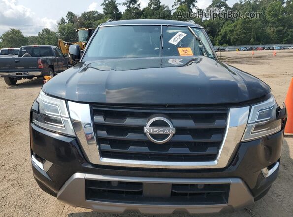 JN8AY2ACXM9145165 2021 NISSAN ARMADA Black Widok z przodu
