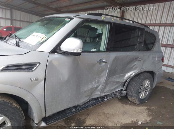 JN8AY2AD0M9662144 2021 NISSAN ARMADA Silver Widok z przodu