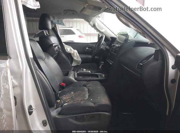 JN8AY2AD0M9662144 2021 NISSAN ARMADA Silver Widok wnętrza z przodu