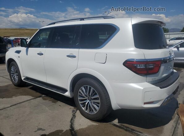 JN8AY2AD0M9662953 2021 NISSAN ARMADA White Tył lewy