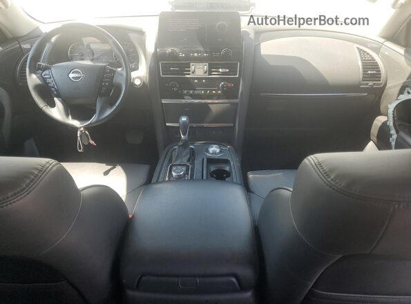 JN8AY2AD0M9662953 2021 NISSAN ARMADA White Widok deski rozdzielczej