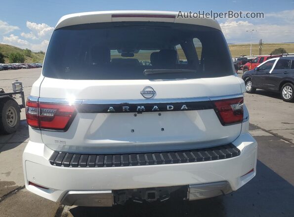 JN8AY2AD0M9662953 2021 NISSAN ARMADA White Widok z tyłu