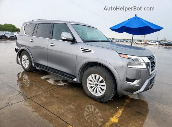 JN8AY2AD1R9706272 2024 NISSAN ARMADA Серый Передняя правая четверть