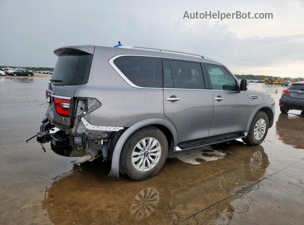 JN8AY2AD1R9706272 2024 NISSAN ARMADA Серый Задняя правая четверть