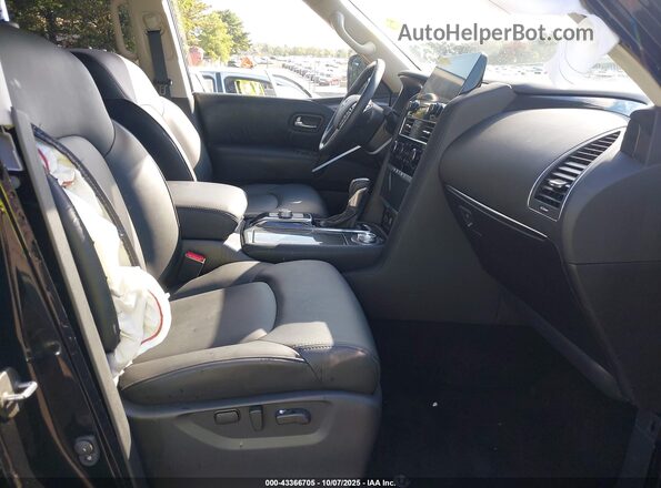 JN8AY2AD6R9706980 2024 NISSAN ARMADA Black წინა სალონის ხედი