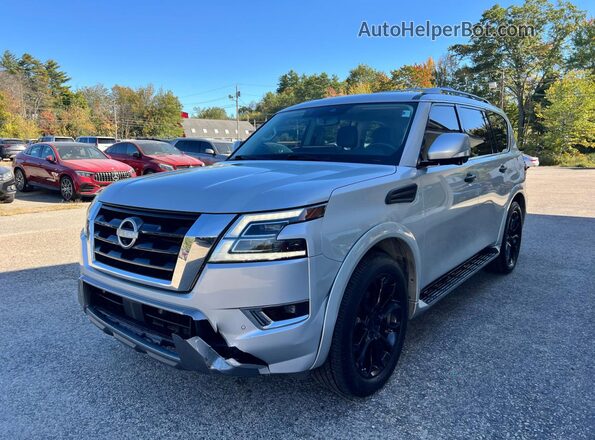 JN8AY2BA1M9372547 2021 NISSAN ARMADA Silver Задня права чверть