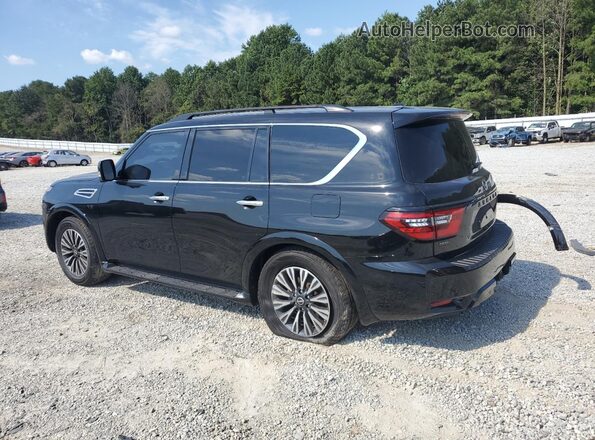 JN8AY2BA1M9373701 2021 NISSAN ARMADA Black Trasero izquierdo