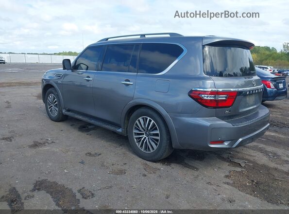 JN8AY2BA2M9373819 2021 NISSAN ARMADA Серый Задняя левая четверть