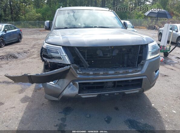 JN8AY2BA2M9373819 2021 NISSAN ARMADA Серый Вид спереди