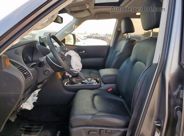 JN8AY2BA7M9372990 2021 NISSAN ARMADA Silver Widok wnętrza z przodu