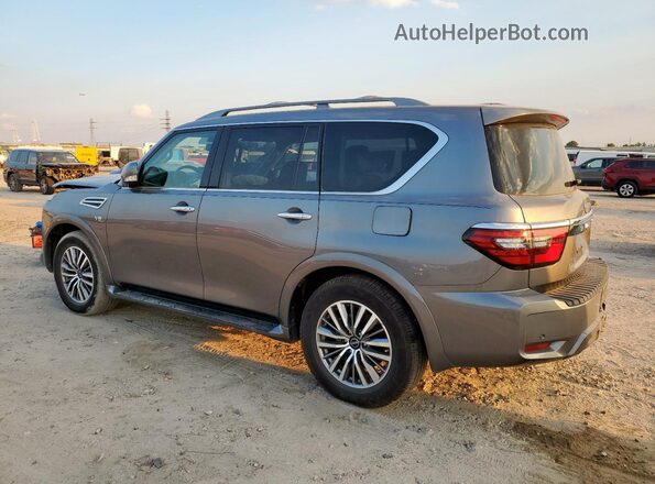 JN8AY2BA7M9372990 2021 NISSAN ARMADA Silver Tył lewy