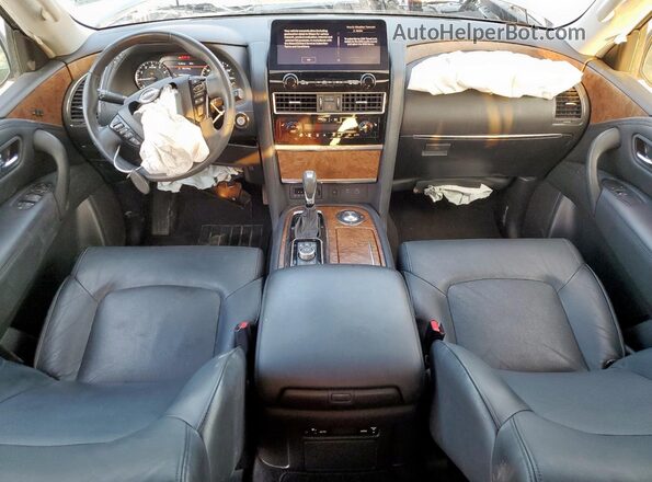 JN8AY2BA7M9372990 2021 NISSAN ARMADA Silver Widok deski rozdzielczej