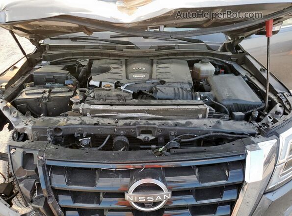JN8AY2BA7M9372990 2021 NISSAN ARMADA Silver Widok komory silnika