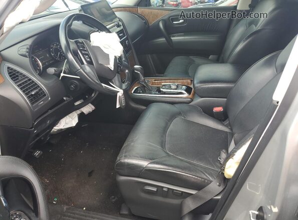 JN8AY2BA8M9371069 2021 NISSAN ARMADA Серебряный Вид салона спереди