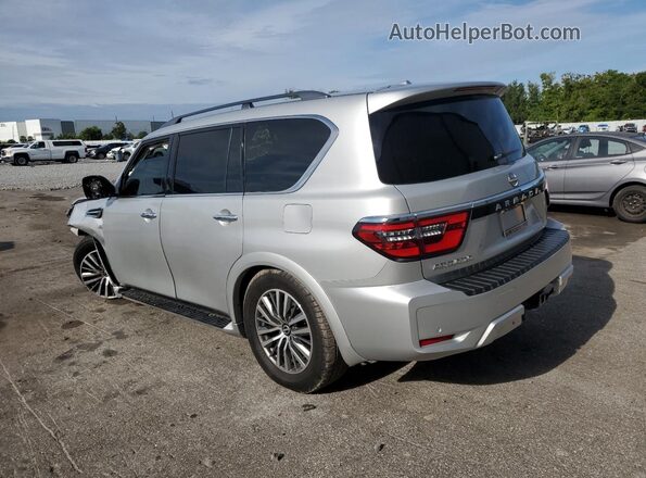 JN8AY2BA8M9371069 2021 NISSAN ARMADA Серебряный Задняя левая четверть