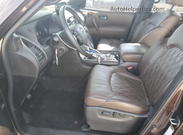 JN8AY2DA7M9371836 2021 NISSAN ARMADA Бордовый Вид салона спереди